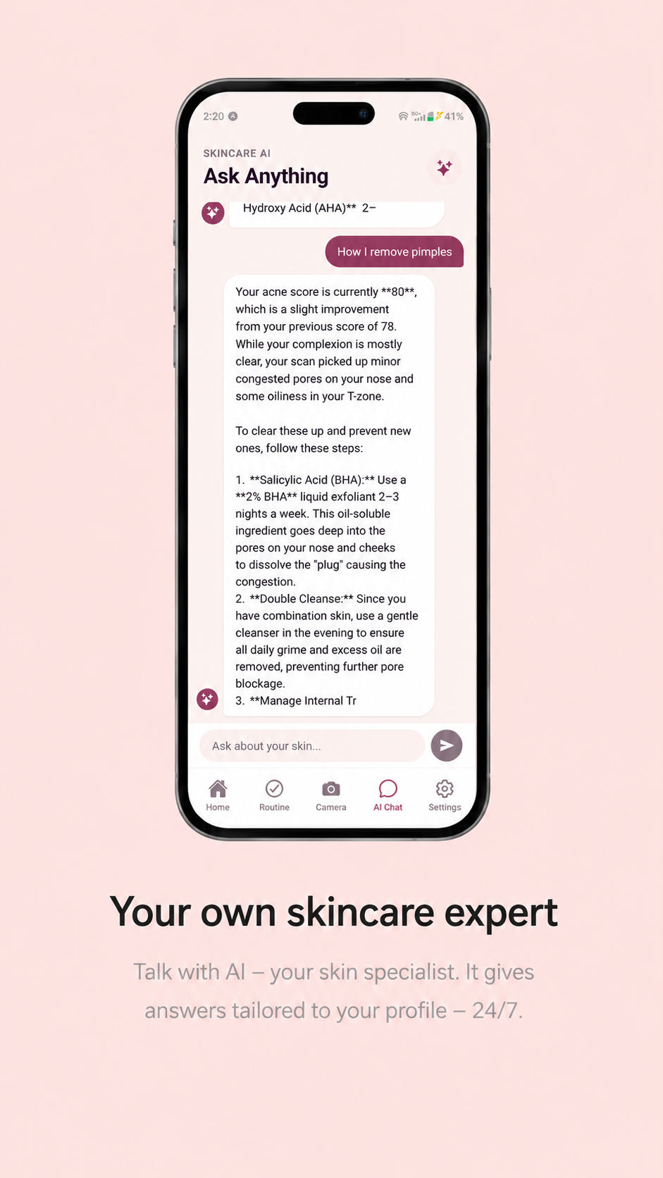 The Acne Skan — track your progress